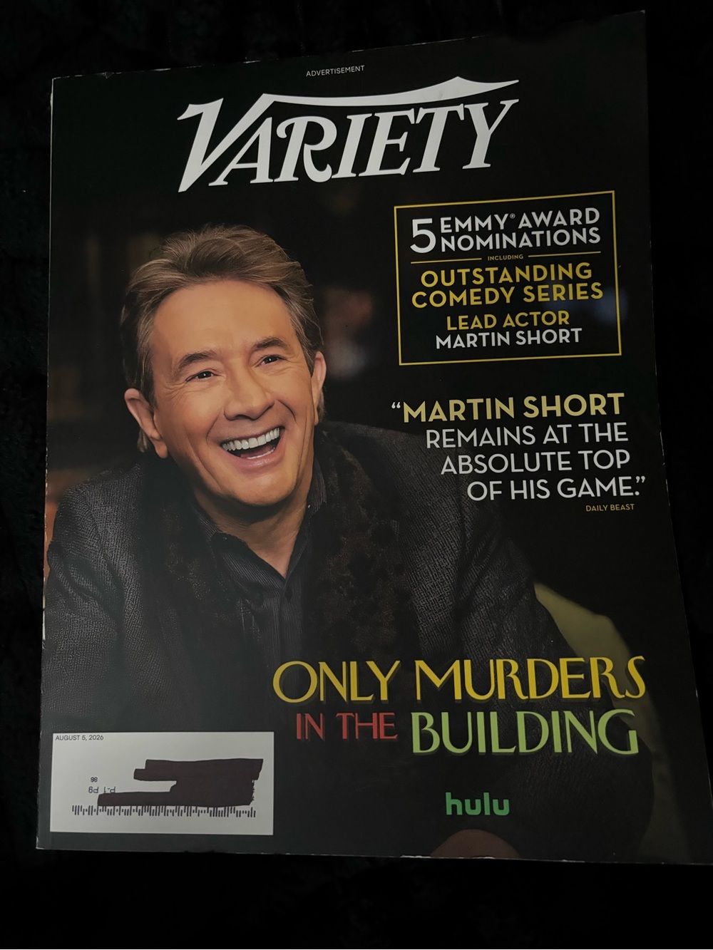 Variety Magazine- Aug 5 2026 Martin Short